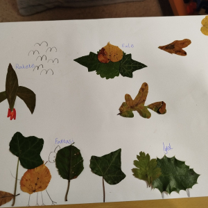 Ein kreativer Tag im Wald – die Klasse 2a bastelt mit Blättern